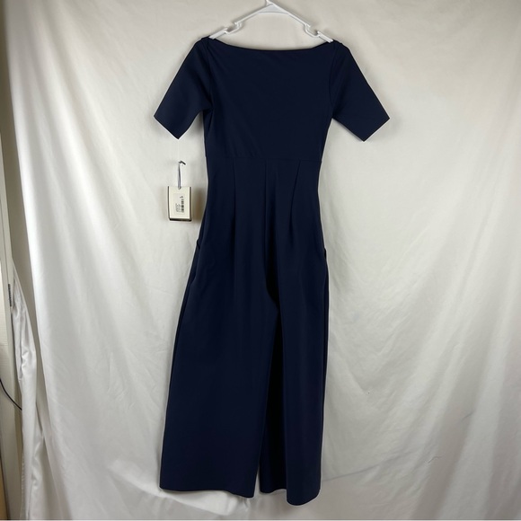 Chiara Boni Navy Luxury Designer Wide Leg Jumpsuit NWT 8 - Picture 5 of 16